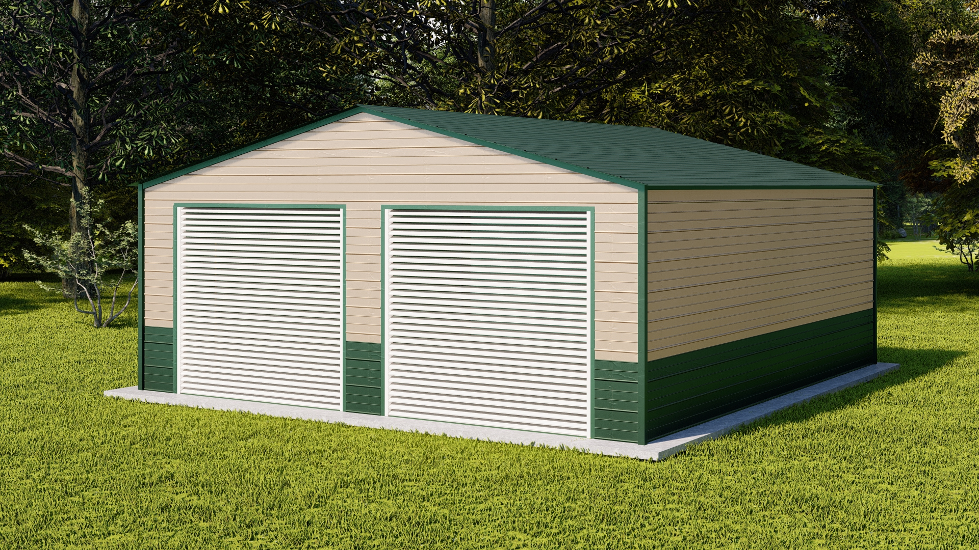 Fully enclosed metal buildings for sale, 12 to 30 feet wide